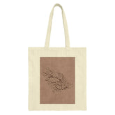 Saudi Arabia Map Calligraphy Tote Bag, Arabic Art Handbag, Kingdom Gift, Unique Design, Carry All Bag, Shopping Bag, Stylish Travel Bag - Tawshia